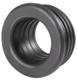 MORSETTO IN GOMMA NERA PER CURVE TECNICHE D. 46 Diam. Int. 30/35 mm