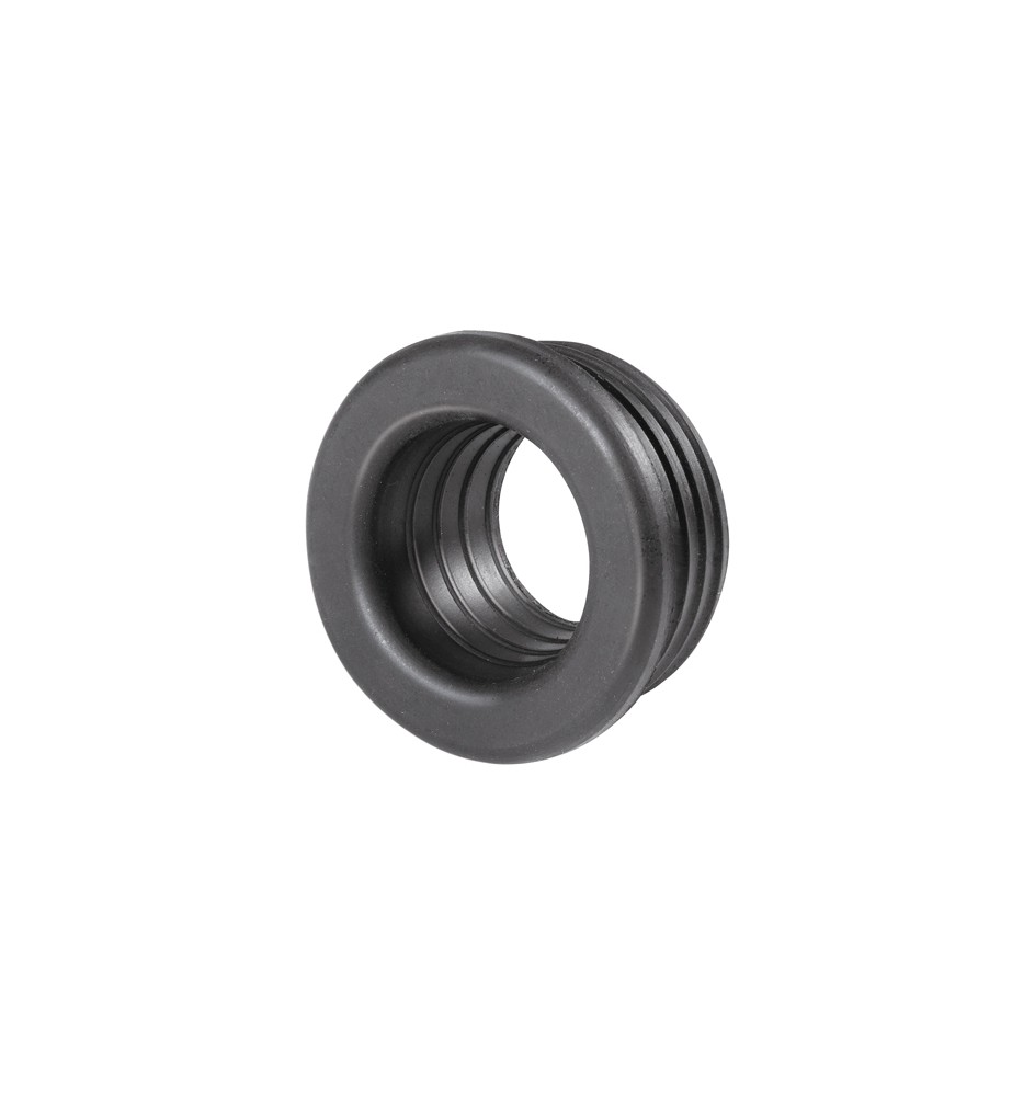 MORSETTO IN GOMMA NERA PER CURVE TECNICHE D. 46 Diam. Int. 30/35 mm