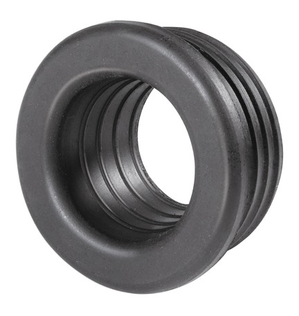 MORSETTO IN GOMMA NERA PER CURVE TECNICHE D. 46 Diam. Int. 30/35 mm