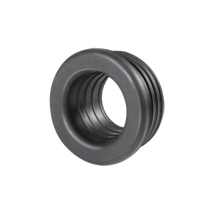 MORSETTO IN GOMMA NERA PER CURVE TECNICHE D. 46 Diam. Int. 30/35 mm