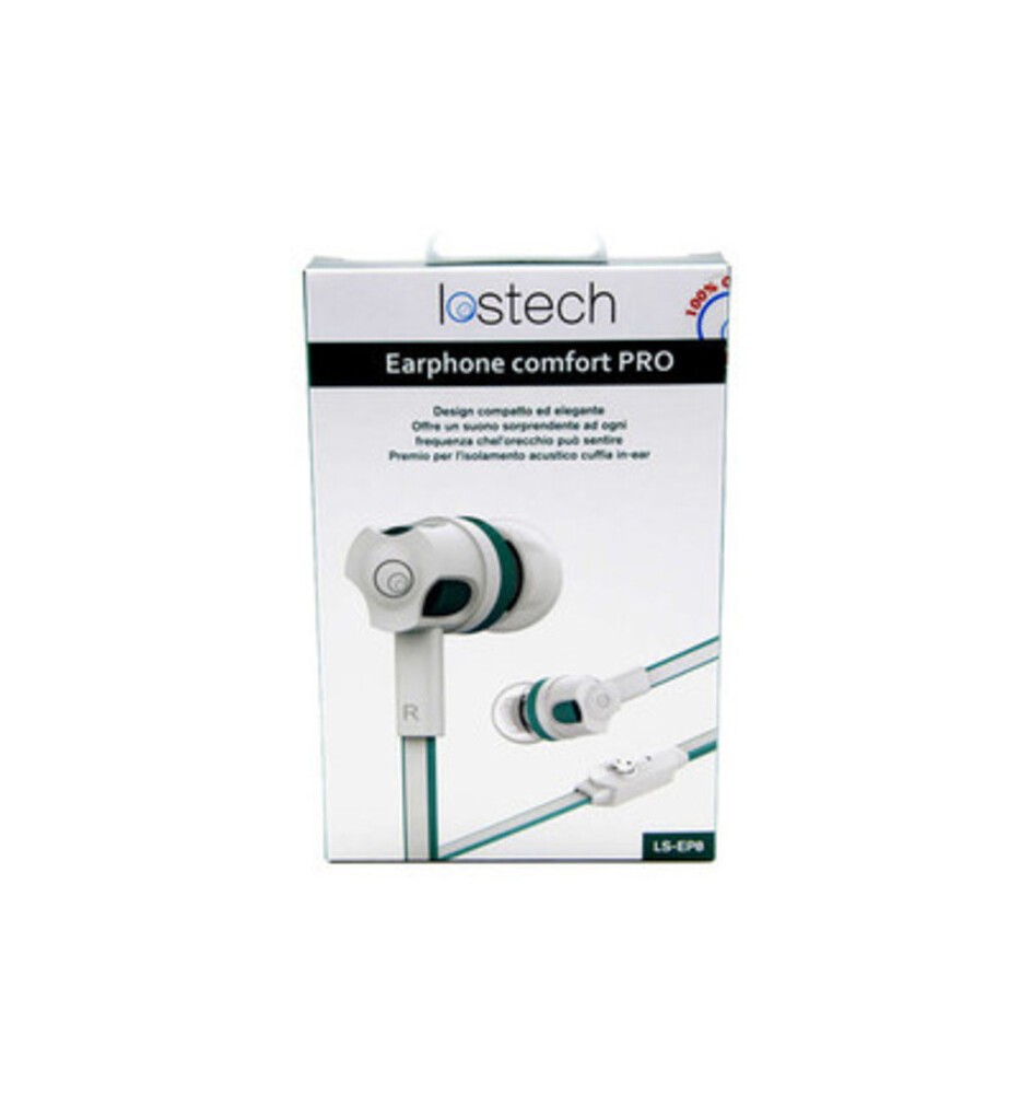 EARPHONE COMFORT HQ C/MICROF E PULS 120 CM WHITE