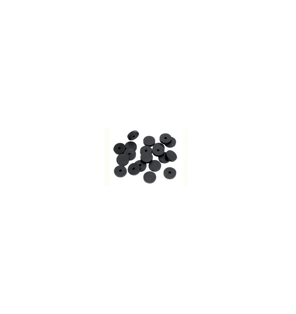 GUARNIZIONE PER RUBINETTO SEMIFORATA IN GOMMA NERA 3/8"
