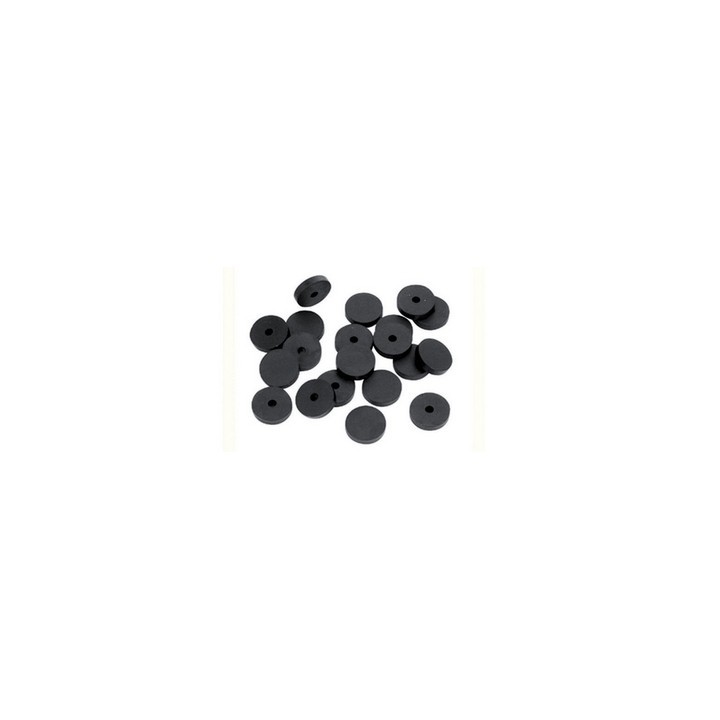 GUARNIZIONE PER RUBINETTO SEMIFORATA IN GOMMA NERA 3/8"
