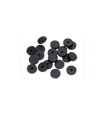 GUARNIZIONE PER RUBINETTO SEMIFORATA IN GOMMA NERA 3/4"