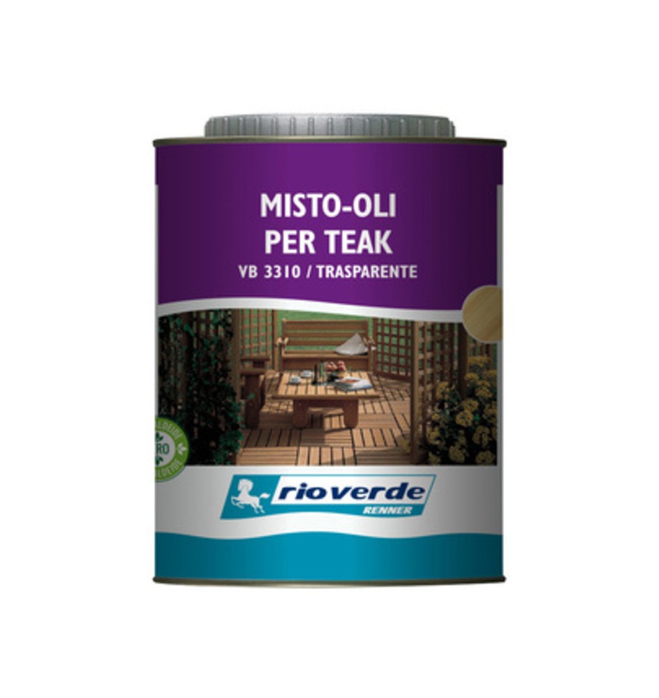 RIOVERDE VB 3310 OLIO P/TEAK 0,750 L TRASPARENTE