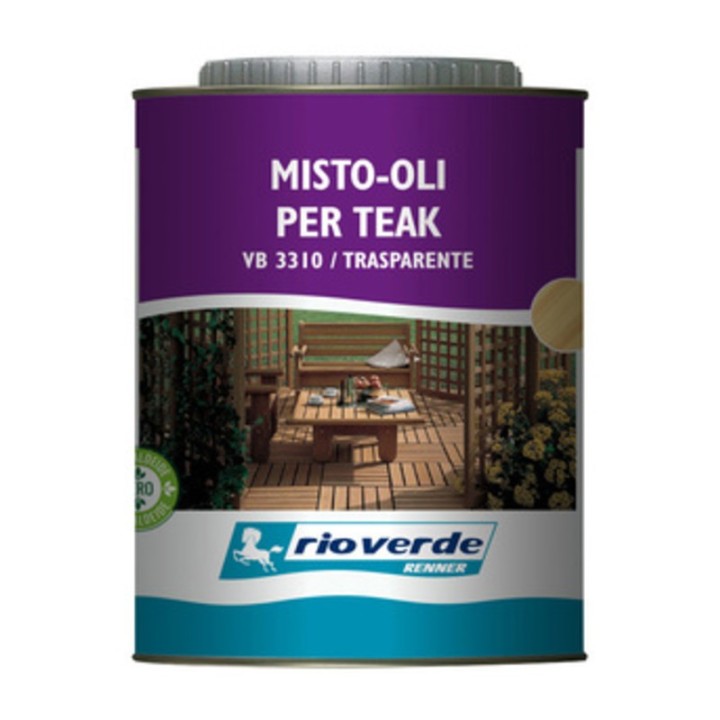 RIOVERDE VB 3310 OLIO P/TEAK 0,750 L TRASPARENTE
