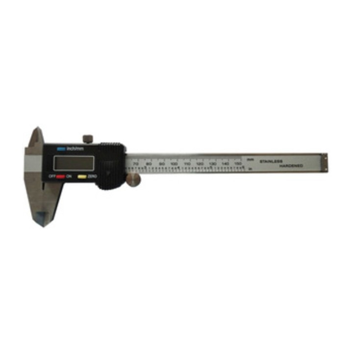 CALIBRO ACCIAIO DIGITALE LCD INOX LETTURA 0/150 MM