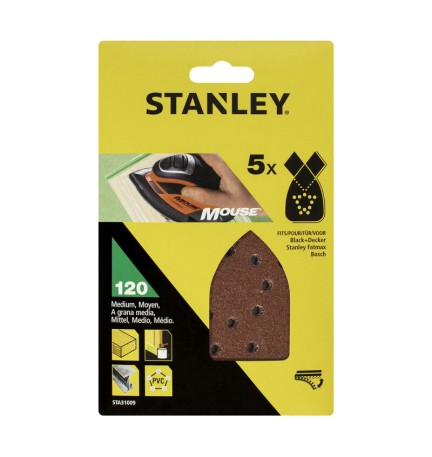 STANLEY STA31009 5 FOGLI VELCRO P/MOUSE 120 G