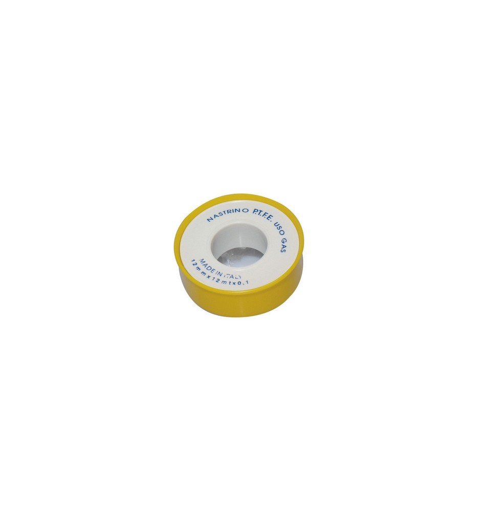 NASTRO PTFE TEFLON PROFESSIONALE MT. 12 GAS mm. 12