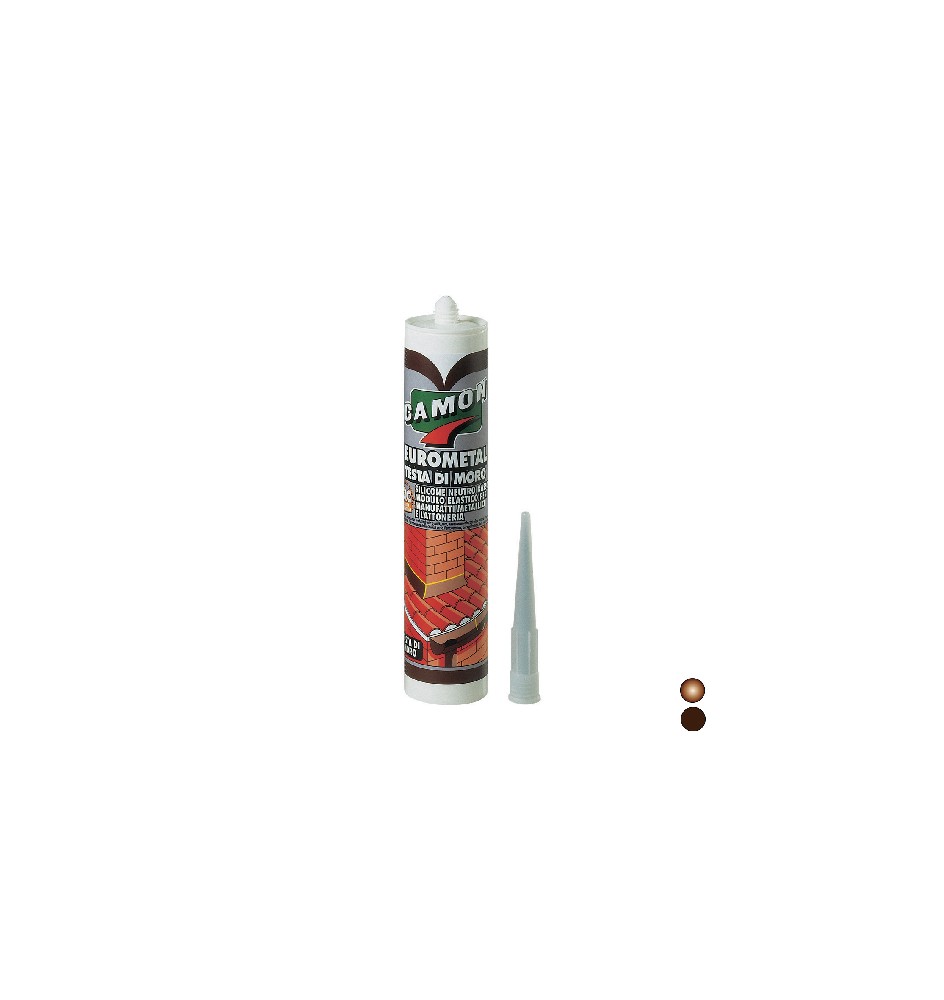 SILICONE NEUTRO EUROMETAL Testa di moro - 280 ml