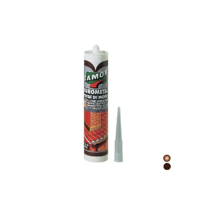 SILICONE NEUTRO EUROMETAL Testa di moro - 280 ml