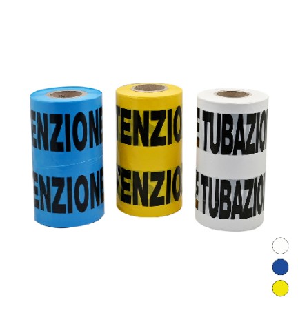 NASTRO AVVERTITORE Giallo tubo gas - 200 mt
