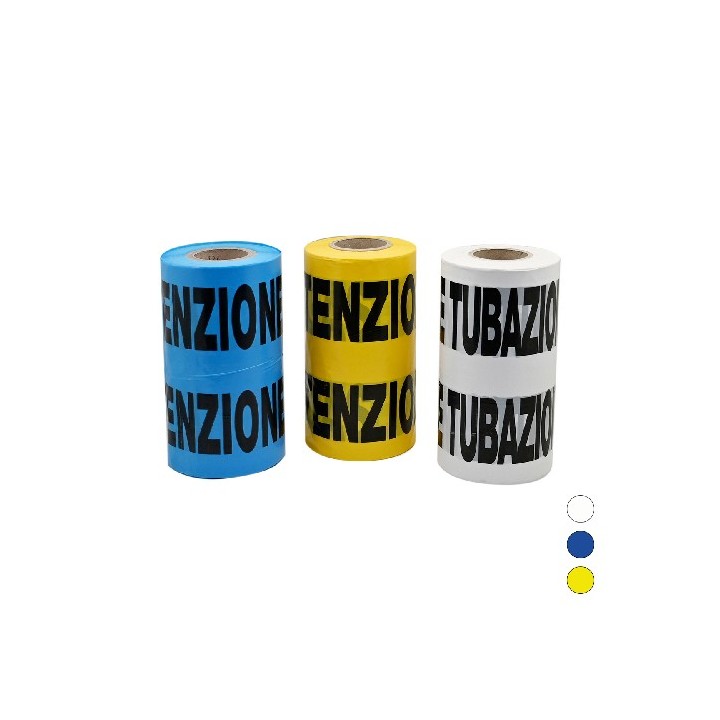 NASTRO AVVERTITORE Giallo tubo gas - 200 mt