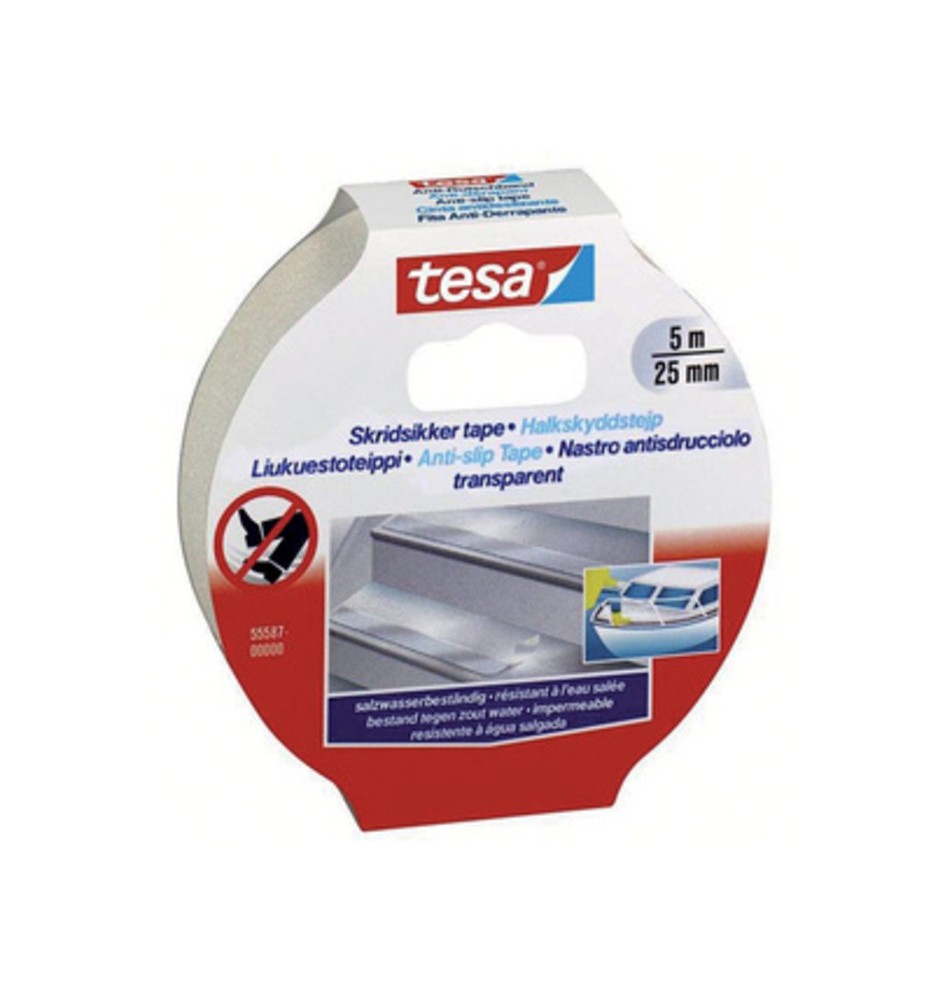NASTRO ANTISDRUCCIOLO TESA 25 MMX5M TRASP