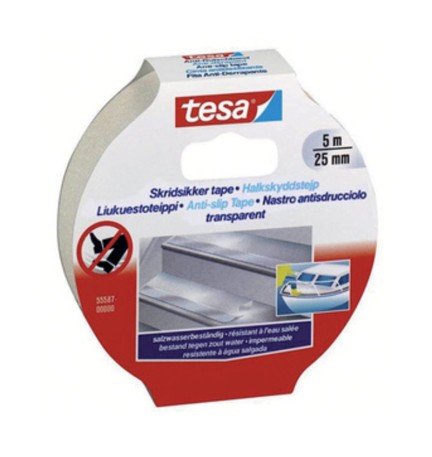 NASTRO ANTISDRUCCIOLO TESA 25 MMX5M TRASP