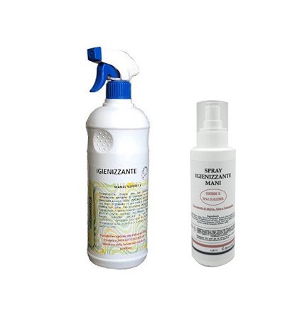 IGIENIZZANTE MANI SPRAY BASE ALCOLICA TOP QUALITY 1 Lt