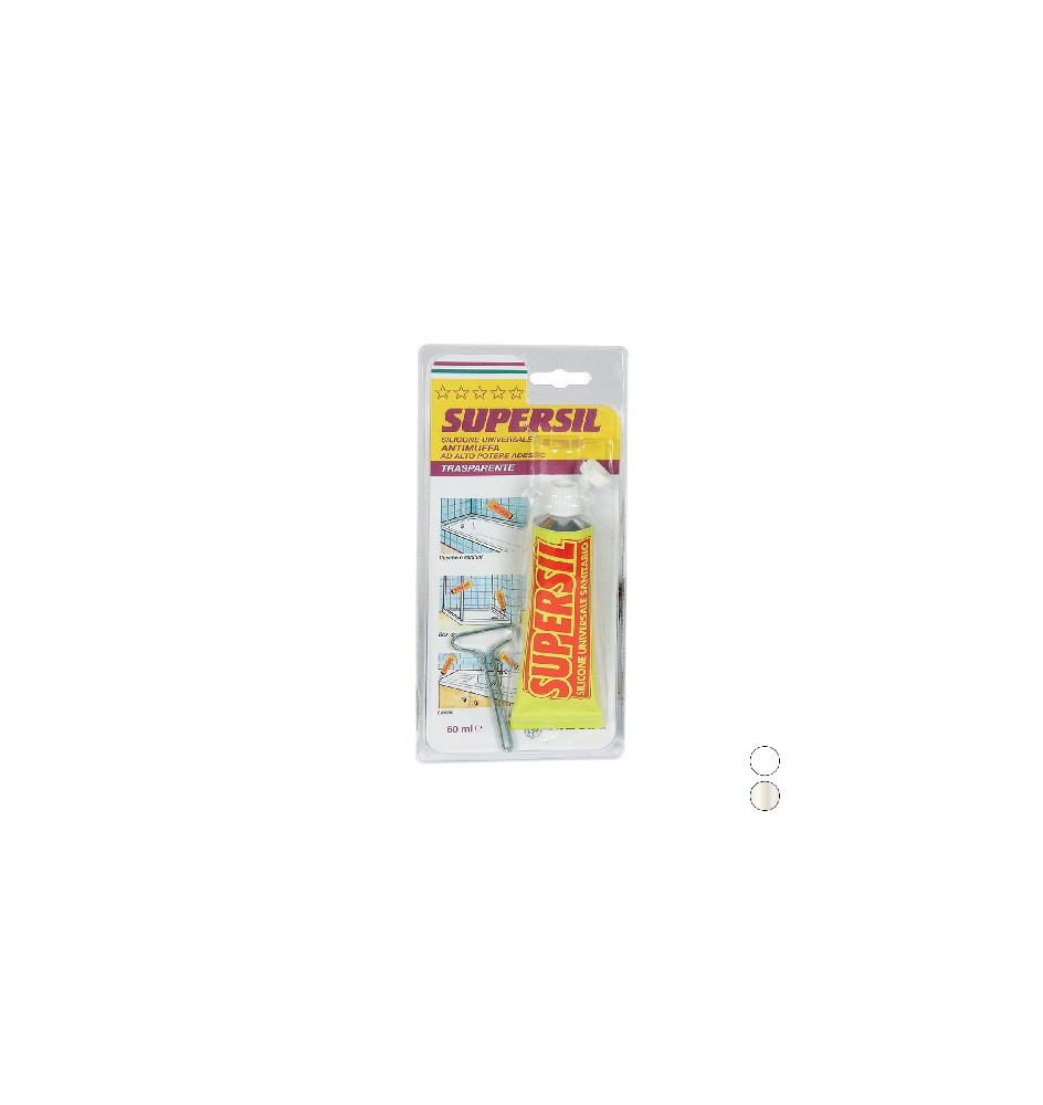 SIGILLANTE SILICONICO SUPERSIL 60 ml - Bianco