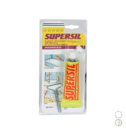 SIGILLANTE SILICONICO SUPERSIL 60 ml - Bianco