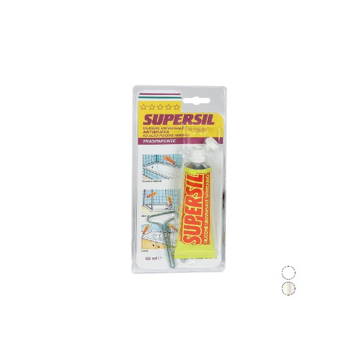 SIGILLANTE SILICONICO SUPERSIL 60 ml - Bianco