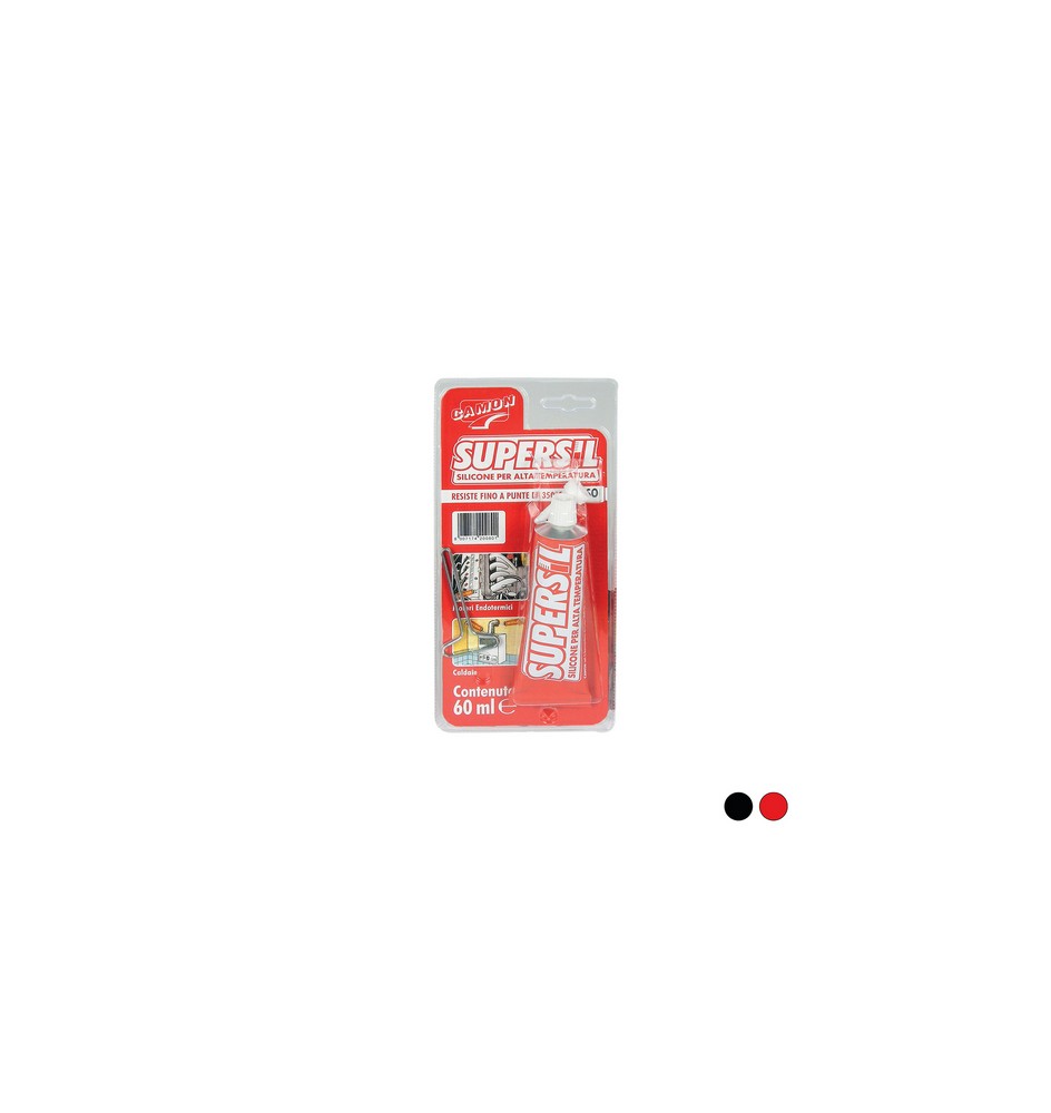 SIGILLANTE SILICONICO SUPERSIL ALTA TEMPERATURA 60 ml - Nero