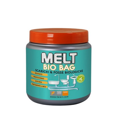 DISGORGANTE IN POLVERE MELT BIO BAG 6 bustine da 50 gr