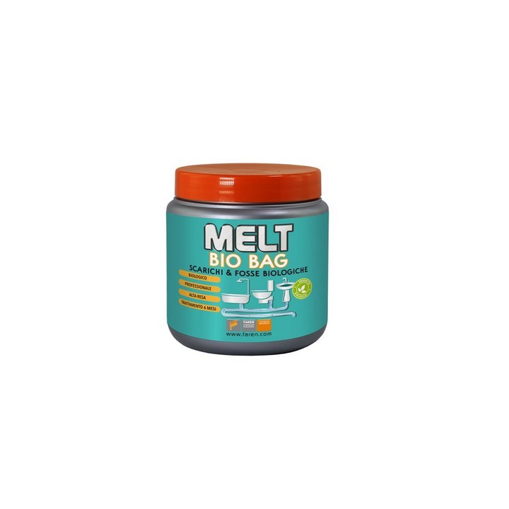 DISGORGANTE IN POLVERE MELT BIO BAG 6 bustine da 50 gr