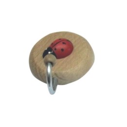 BL GANCIO ADESIVO IN LEGNO COCCINELLA 1 POSTO 2 PZ