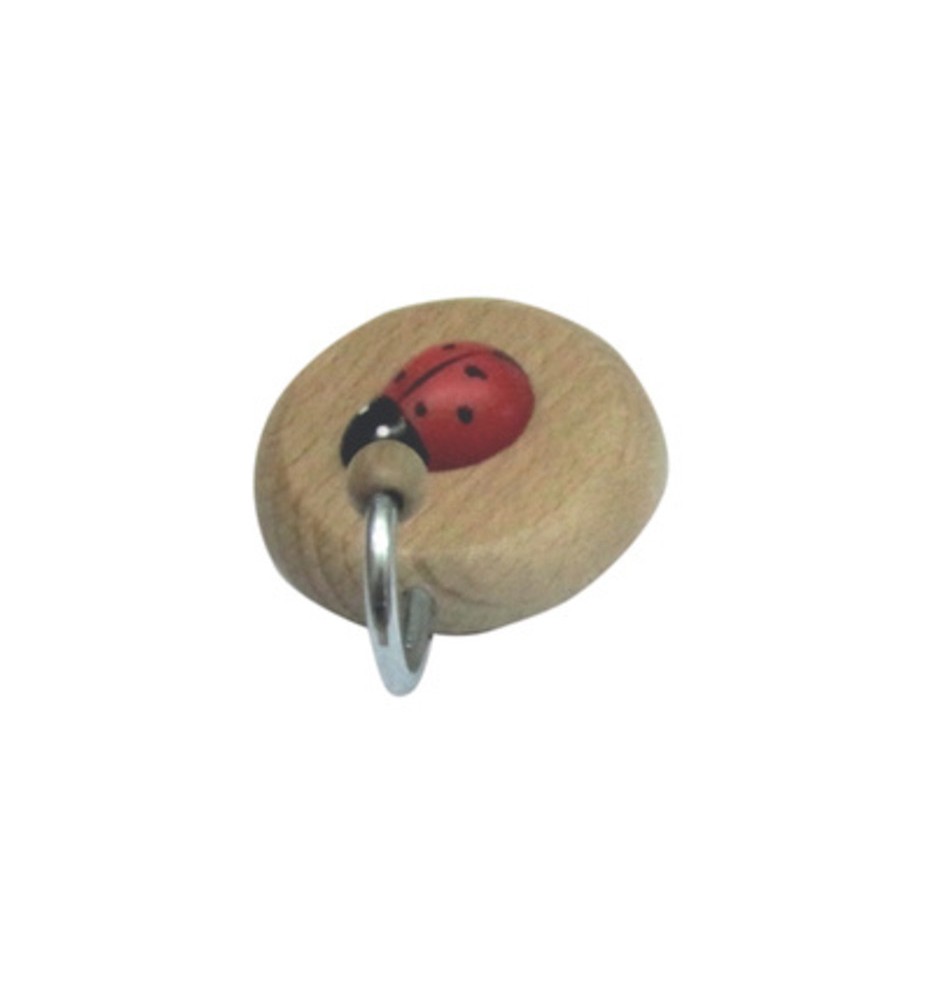 BL GANCIO ADESIVO IN LEGNO COCCINELLA 1 POSTO 2 PZ