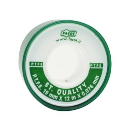 NASTRO P.T.F.E TEFLON STANDARD QUALITY H 19 mm x 12 m