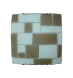 PLAFONIERA DORA D 30 CM 1 LUCE E27 F ACC BCO-MA