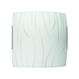 PLAFONIERA SIMONE D 40 CM 2 LUCI E27 F ACC B/CO