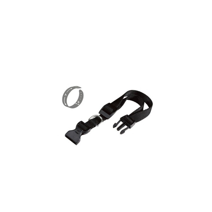 ZOOV COLLARE REG. IN NYLON NERO MM.20X35/55