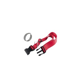 ZOOV COLLARE REG. IN NYLON ROSSO MM.10X20/30