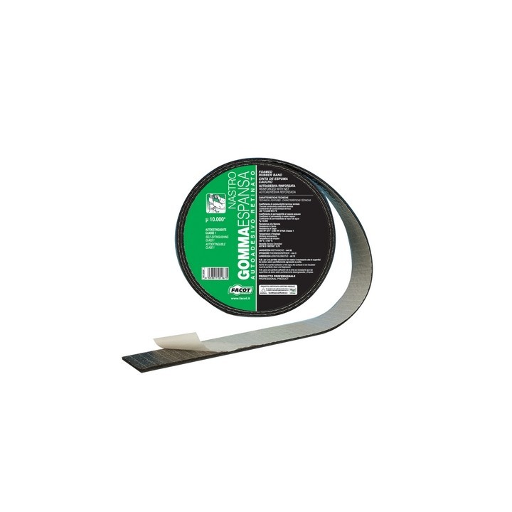 NASTRO GOMMA ESPANSA RETINATO H 50 mm x 10 m