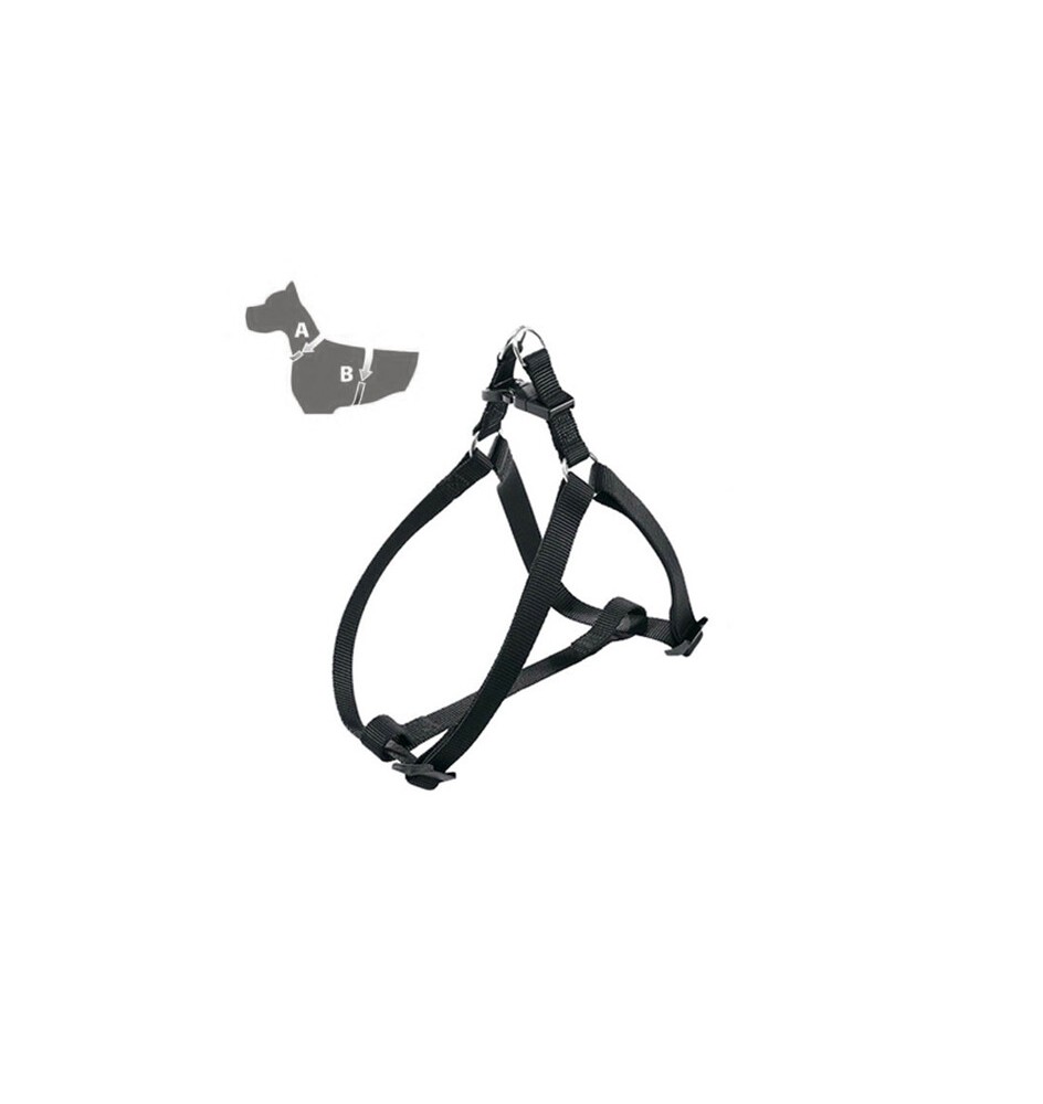 ZOOV PETTORINA REG.NYLON NERO MM.15XCM.35/51