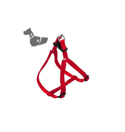 ZOOV PETTORINA REG.NYLON ROSSO MM.10XCM.30/40