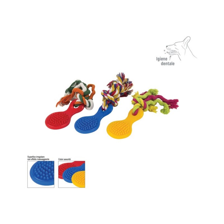 ZOOV GIOCO DENTALE IN GOMMA COLORI ASS/TI