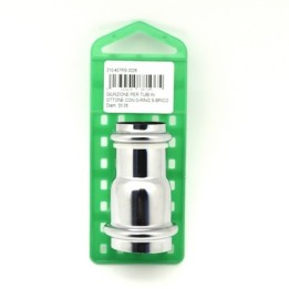 GIUNZIONE PER TUBI IN OTTONE CON O-RING S-BRICO Diam. 32-26