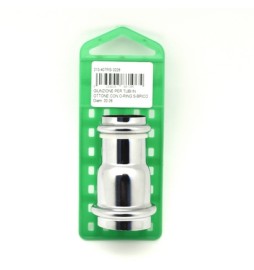 GIUNZIONE PER TUBI IN OTTONE CON O-RING S-BRICO Diam. 40-32