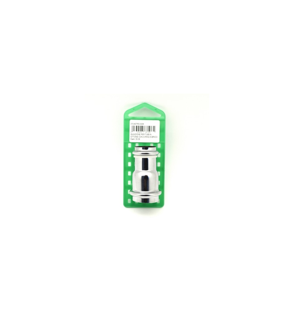 GIUNZIONE PER TUBI IN OTTONE CON O-RING S-BRICO Diam. 40-32