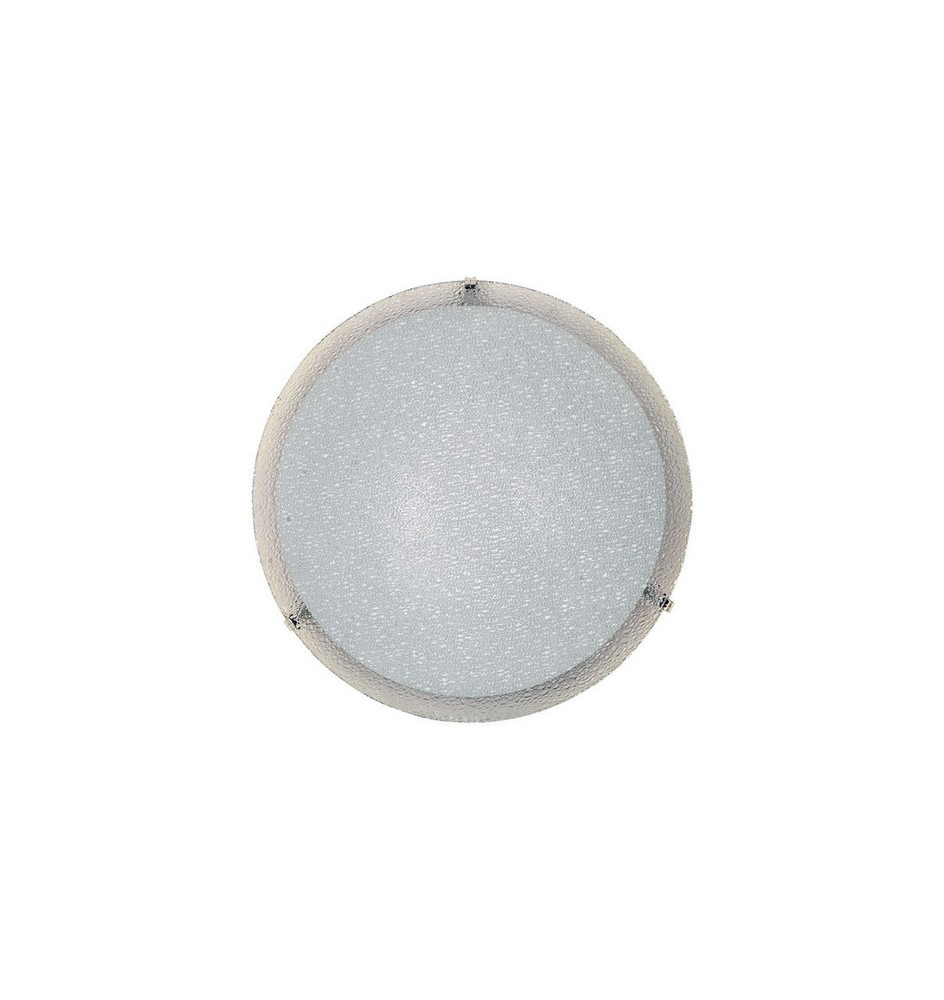 PLAFONIERA GAIA D 30 CM 1 LUCE E27 B/CO GRANIGLIA
