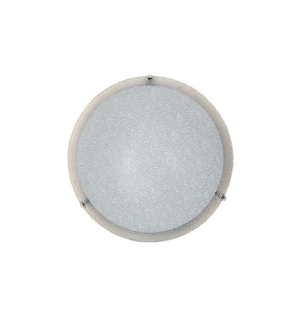 PLAFONIERA GAIA D 30 CM 1 LUCE E27 B/CO GRANIGLIA