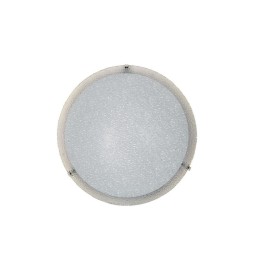 PLAFONIERA GAIA D 40 CM 1 LUCE E27 B/CO GRANIGLIA