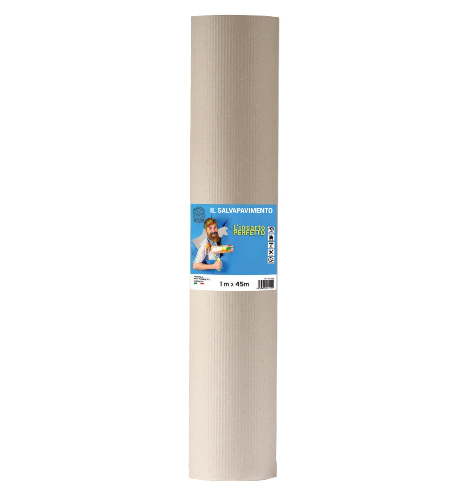 CARTONE ONDULATO SALVAPAVIMENTO 1X45 M 160 G/M2