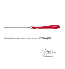 ZOOV GUINZAGLIO NYLON CM.120 ROSSO C/CATENA