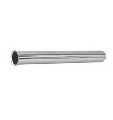 CANOTTO IN OTTONE CON CARTELLA CROMATO 1"1/4 D. 30 x 300 mm
