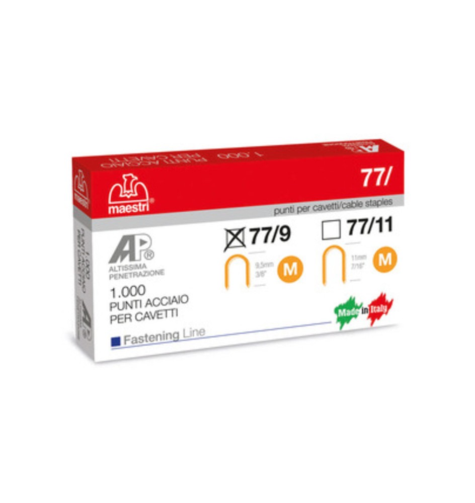 MAESTRI PUNTI SPILLATRICE 77/ 9 DA 1000 PZ