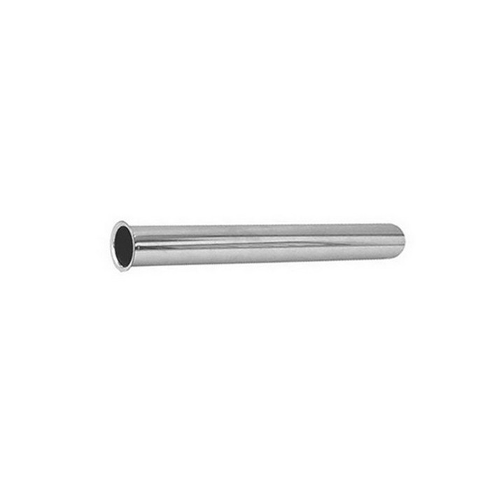 CANOTTO IN OTTONE CON CARTELLA CROMATO 1"1/4 D. 40 x 200 mm