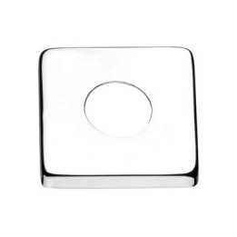 ROSETTA PESANTE QUADRA IN OTTONE CROMO 1/2"