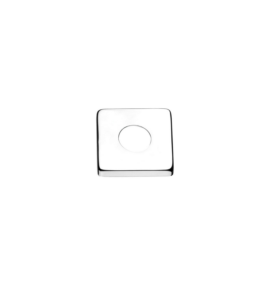 ROSETTA PESANTE QUADRA IN OTTONE CROMO 1/2"